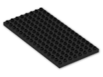 LEGO® Brick: Duplo Plate 8 x 16 6490 | Color: Black