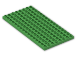 LEGO® Brick: Duplo Plate 8 x 16 6490 | Color: Bright Green