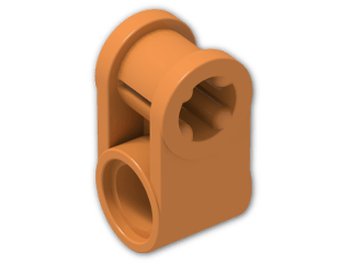 LEGO® Stein: Technic Cross Block 1 x 2 (Axle/Pin) 6536 | Farbe: Bright Orange