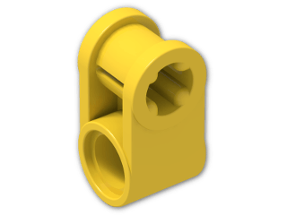 LEGO® Brick: Technic Cross Block 1 x 2 (Axle/Pin) 6536 | Color: Bright Yellow