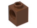 LEGO® Stein: Technic Brick 1 x 1 with Hole 6541 | Farbe: Reddish Brown