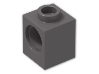 LEGO® Stein: Technic Brick 1 x 1 with Hole 6541 | Farbe: Dark Stone Grey