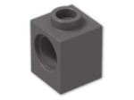 LEGO® Brick: Technic Brick 1 x 1 with Hole 6541 | Color: Dark Stone Grey
