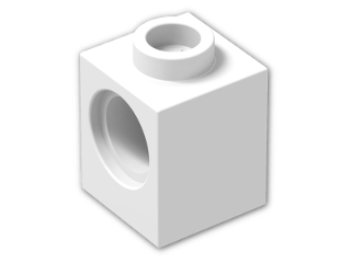 LEGO® Stein: Technic Brick 1 x 1 with Hole 6541 | Farbe: White