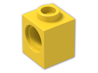 LEGO® Brick: Technic Brick 1 x 1 with Hole 6541 | Color: Bright Yellow