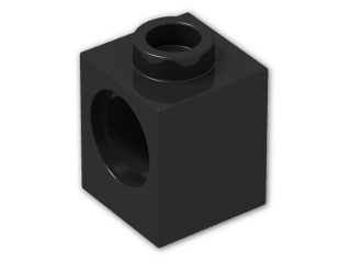 LEGO® Stein: Technic Brick 1 x 1 with Hole 6541 | Farbe: Black