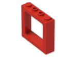 LEGO® Brick: Train Window 1 x 4 x 3 New 6556 | Color: Bright Red