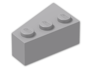 LEGO® Brick: Wedge 3 x 2 Right 6564 | Color: Medium Stone Grey