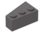 LEGO® Brick: Wedge 3 x 2 Right 6564 | Color: Dark Stone Grey