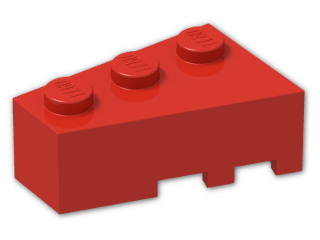 LEGO® Brick: Wedge 3 x 2 Left 6565 | Color: Bright Red