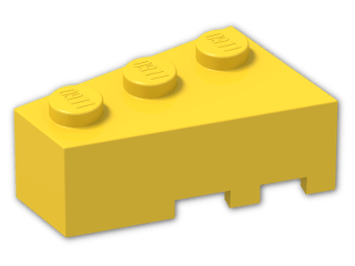 LEGO® Brick: Wedge 3 x 2 Left 6565 | Color: Bright Yellow
