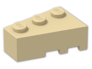LEGO® Brick: Wedge 3 x 2 Left 6565 | Color: Brick Yellow