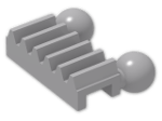 LEGO® Brick: Technic Gear Rack 1 x 2.4 with Towballs 6574 | Color: Medium Stone Grey
