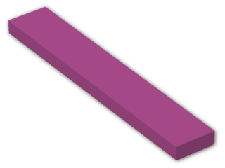 LEGO® Stein: Tile 1 x 6 6636 | Farbe: Bright Reddish Violet