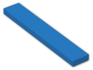 LEGO® Stein: Tile 1 x 6 6636 | Farbe: Bright Blue