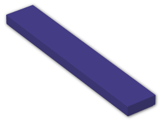 LEGO® Brick: Tile 1 x 6 6636 | Color: Medium Lilac