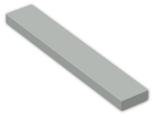 LEGO® Brick: Tile 1 x 6 6636 | Color: Grey