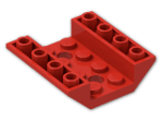 LEGO® Brick: Slope Brick 45 4 x 4 Double Inverted with Center Holes 72454 | Color: Bright Red