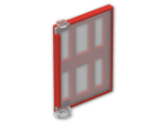 LEGO® Brick: Door 1 x 4 x 5 with 6 Panes 73312 | Color: Bright Red