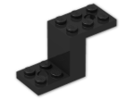 LEGO® Brick: Bracket 5 x 2 x 2.333 with Inside Fillets 76766 | Color: Black