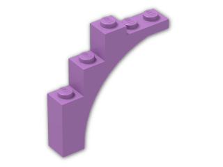 LEGO® Stein: Arch 1 x 5 x 4 with Reinforced Tip 76768 | Farbe: Medium Lavender