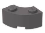 LEGO® Stein: Brick 2 x 2 Corner Round w Stud Notch and Reinforced Underside 85080 | Farbe: Dark Stone Grey