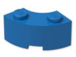 LEGO® Brick: Brick 2 x 2 Corner Round w Stud Notch and Reinforced Underside 85080 | Color: Bright Blue