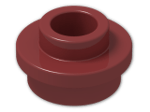 LEGO® Brick: Plate 1 x 1 Round with Open Stud 85861 | Color: New Dark Red
