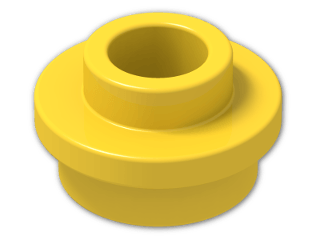 LEGO® Brick: Plate 1 x 1 Round with Open Stud 85861 | Color: Bright Yellow