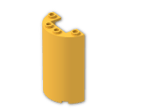 LEGO® Brick: Cylinder Half 2 x 4 x 5 with 1 x 2 cutout 85941 | Color: Flame Yellowish Orange