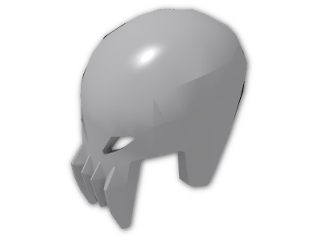 LEGO® Stein: Minifig Helmet Alien Skull with Fangs 85945 | Farbe: Medium Stone Grey