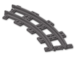 LEGO® Stein: Train Track 4 Studs Wide Curved 85976 | Farbe: Dark Stone Grey