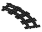 LEGO® Brick: Train Track 4 Studs Wide Curved 85976 | Color: Black