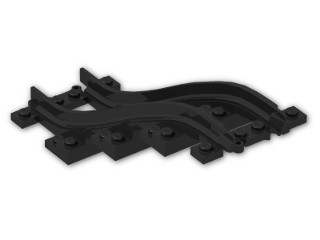 LEGO® Stein: Train Track 4 Studs Wide Ramp 85977 | Farbe: Black