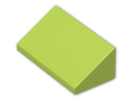 LEGO® Brick: Slope Brick 31 1 x 2 x 0.667 85984 | Color: Bright Yellowish Green
