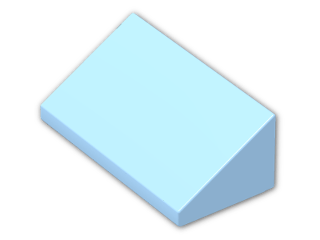 LEGO® Brick: Slope Brick 31 1 x 2 x 0.667 85984 | Color: Pastel Blue