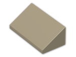 LEGO® Brick: Slope Brick 31 1 x 2 x 0.667 85984 | Color: Sand Yellow