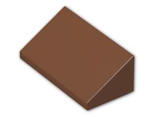 LEGO® Brick: Slope Brick 31 1 x 2 x 0.667 85984 | Color: Reddish Brown