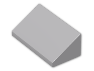 LEGO® Brick: Slope Brick 31 1 x 2 x 0.667 85984 | Color: Medium Stone Grey