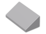 LEGO® Brick: Slope Brick 31 1 x 2 x 0.667 85984 | Color: Medium Stone Grey