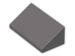 LEGO® Brick: Slope Brick 31 1 x 2 x 0.667 85984 | Color: Dark Stone Grey
