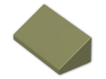 LEGO® Brick: Slope Brick 31 1 x 2 x 0.667 85984 | Color: Olive Green