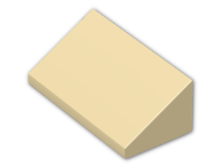LEGO® Brick: Slope Brick 31 1 x 2 x 0.667 85984 | Color: Brick Yellow