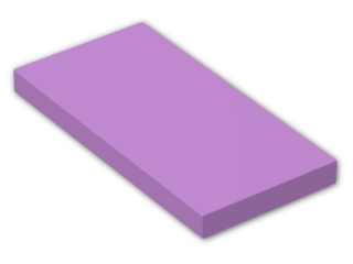 LEGO® Brick: Tile 2 x 4 with Groove 87079 | Color: Medium Lavender