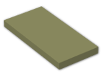 LEGO® Brick: Tile 2 x 4 with Groove 87079 | Color: Olive Green