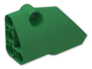 LEGO® Brick: Technic Panel Fairing Smooth #1 (Short) 87080 | Color: Dark Green
