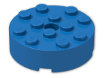 LEGO® Brick: Brick 4 x 4 Round with Pinhole and Snapstud 87081 | Color: Bright Blue