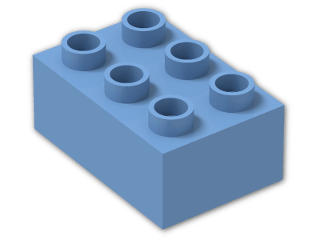 LEGO® Brick: Duplo Brick 2 x 3 87084 | Color: Medium Blue