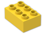 LEGO® Brick: Duplo Brick 2 x 3 87084 | Color: Bright Yellow
