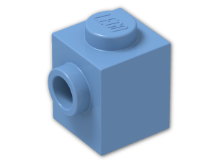 LEGO® Brick: Brick 1 x 1 with Stud on 1 Side 87087 | Color: Medium Blue